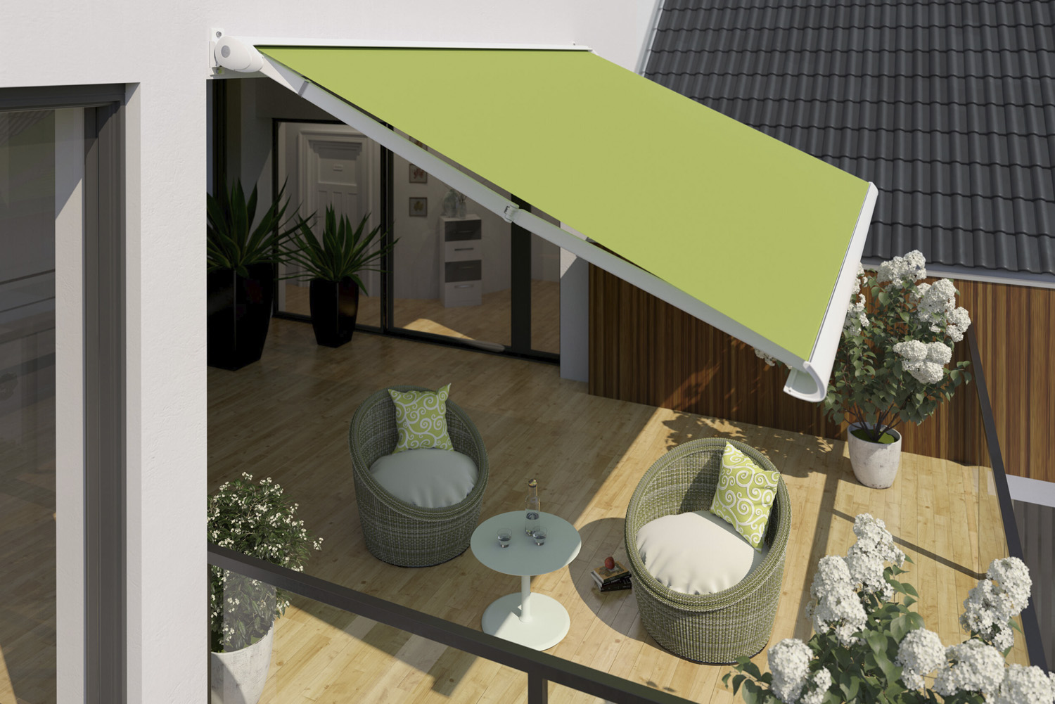 Discover the difference between a retractable pergola and an Awning
